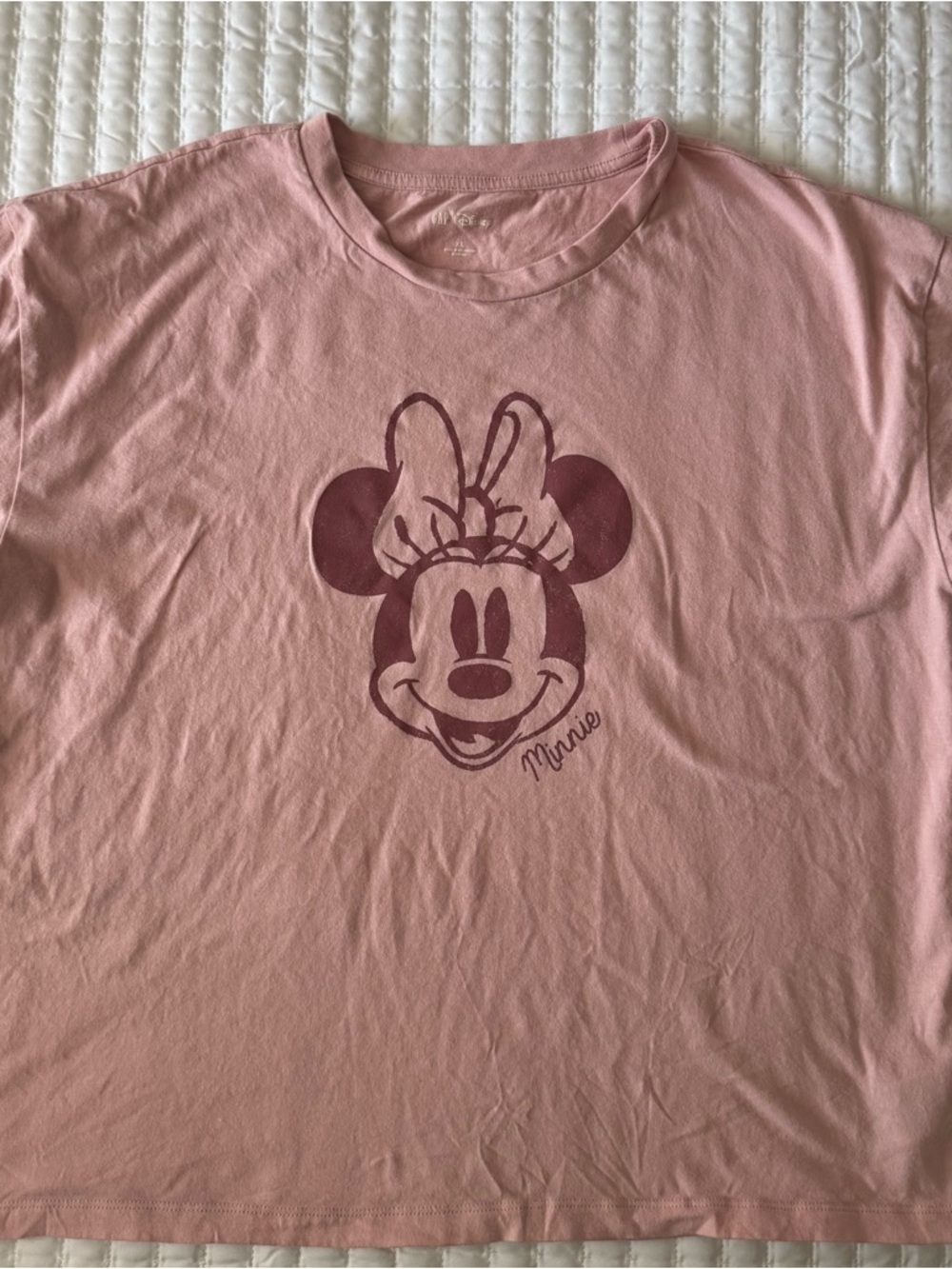 Disney Pink Tee with Minnie Mouse Graphic